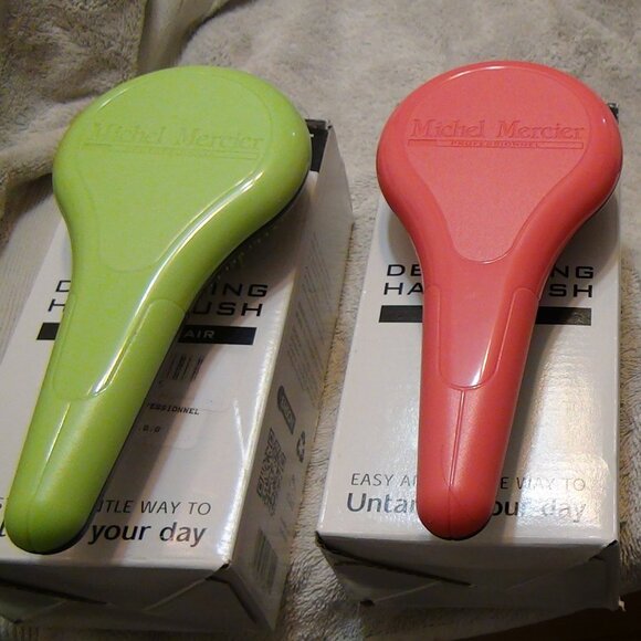 (2) Michel Mercier Professional Detangling Hair Brushes Thick, Normal, or Fine - Picture 1 of 10